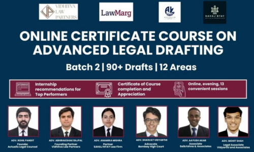 Batch 2 – Certificate Course on Advanced Legal Drafting