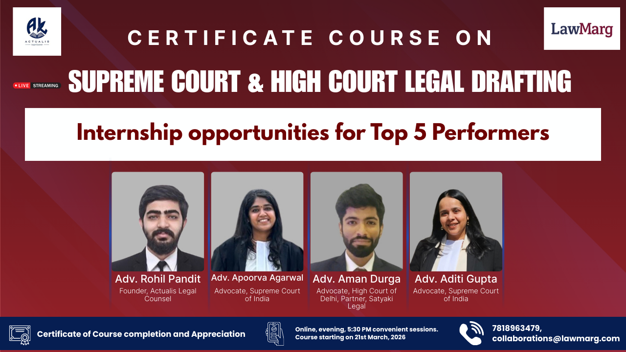 Certificate Course on Supreme Court & High Court Drafting