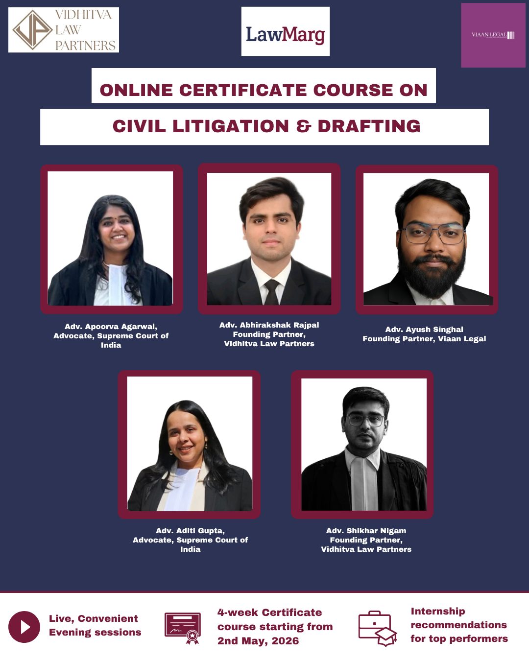 Certificate Course on Civil Drafting and Litigation