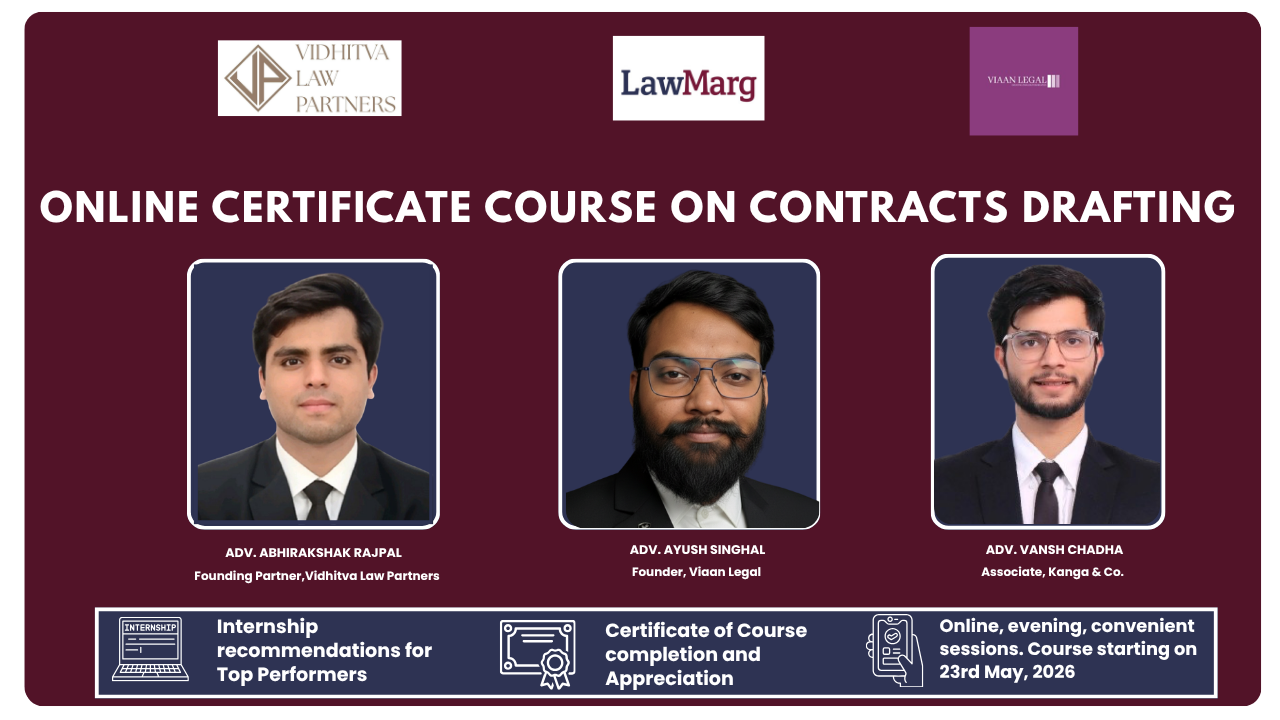 Certificate Course on Contracts Drafting – Batch 2